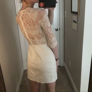 Beautiful dress with lace detailing!